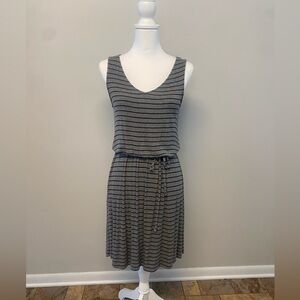 Love Fire Navy and Grey striped Dress
Resort wear